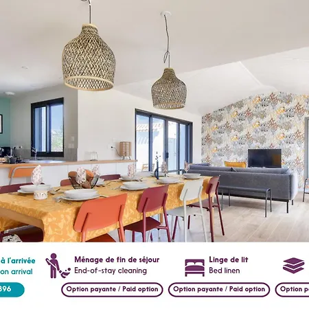 Maison Neuve- 6 Adultes & 4 Enfants - 350m ノワールムーティエ